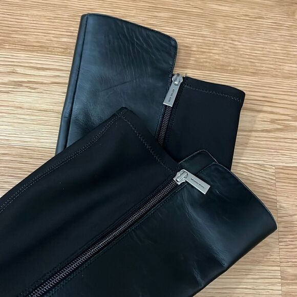 Michael Kors Bromley NWOT Flat Riding Boots Black Knee High Size 5 - Picture 8 of 9